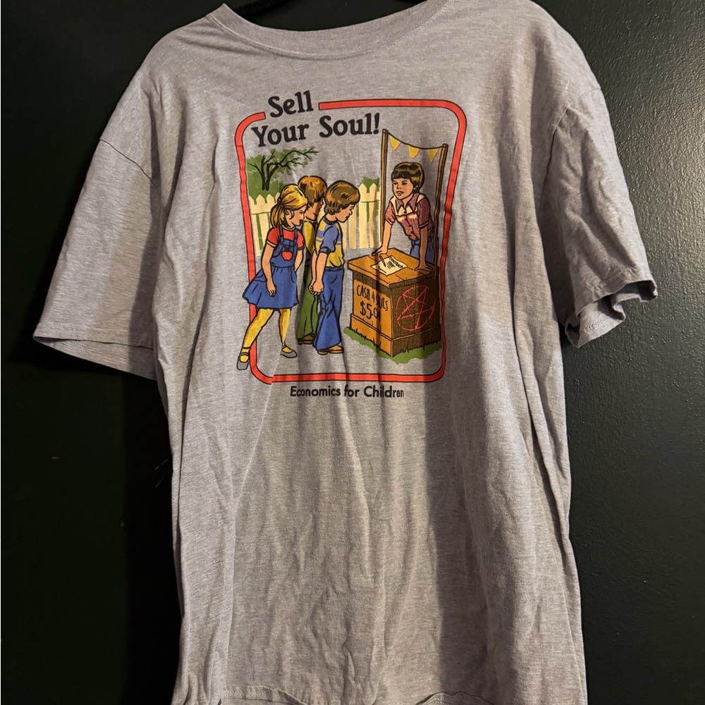 Black Matter Gray T-Shirt with Graphic Design